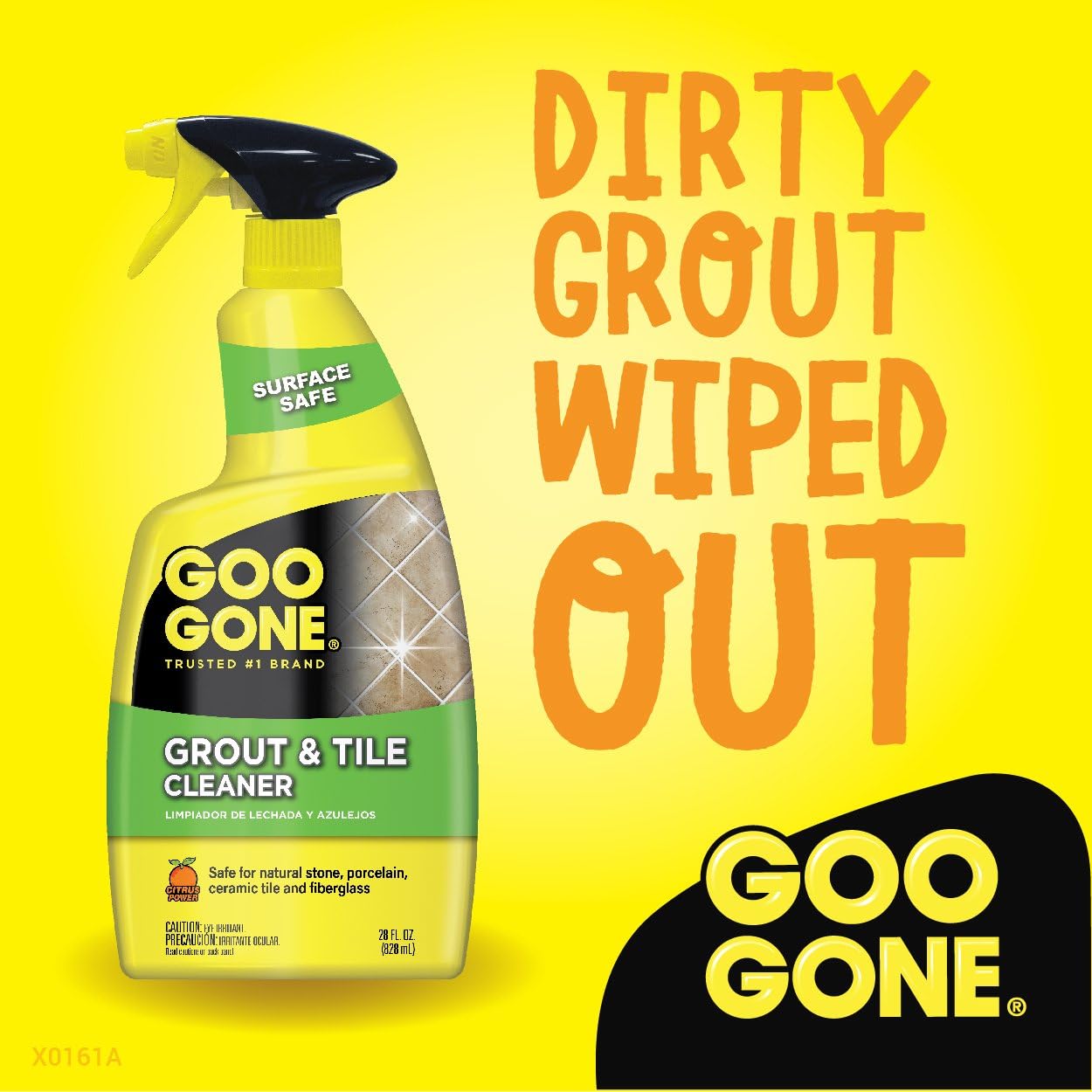 Goo Gone Grout and Tile Cleaner - 28 Ounce - Removes Tough Stains Dirt Caused by Mold Mildew Soap Scum and Hard Water Staining - Safe on Tile Ceramic Porcelain : Tools & Home Improvement