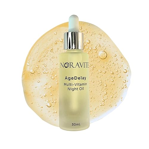 Miniatura 4 de AgeDelay - Aceite facial nocturno multivitamínico, aceite intensivo para tensar la piel e hidratante, nutre y rejuvenece, suero antioxidante con