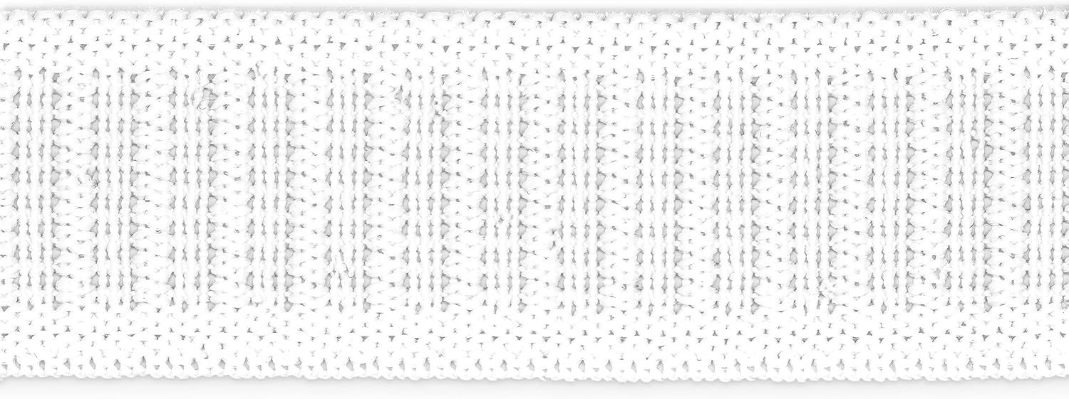 Dritz 9406W Non-Roll Woven Elastic, White, 3/4-Inch by 18-Yard