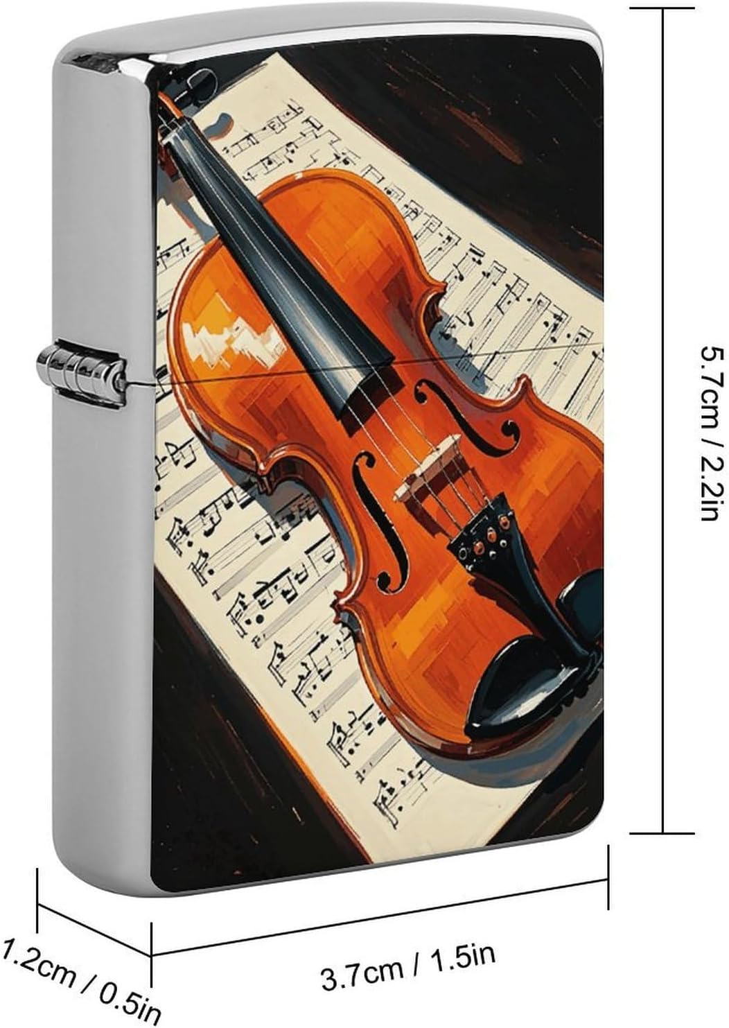 Violin Sheet Music Lighter Case Personalized Lighter Cover image 2