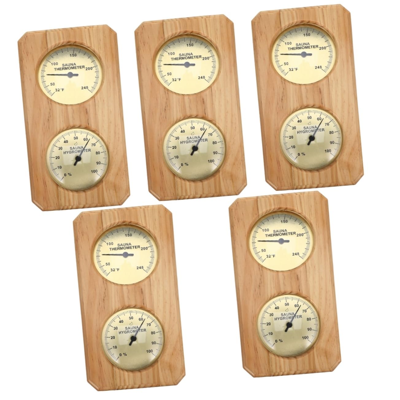 Healvian 5 Sztuk Termometr Narzędzie Pomiarowe Wskaźnik Temperatury Sauna Higrotermograf Miernik Wilgotności W Pomieszczeniu Miernik Temperatury Pokojowej Miernik Wilgotności W