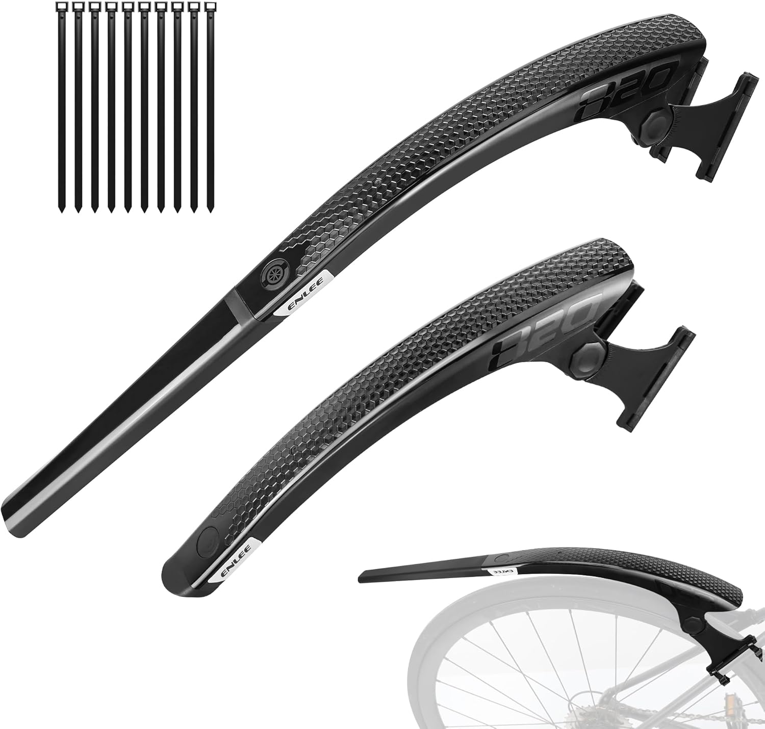 MEGHNA Guardabarros Bicicleta Set Delantero Trasero 700x25C-50C