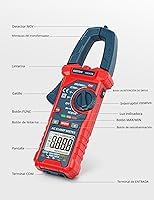 Vista 8 de AstroAI Multímetro de abrazadera digital de 2000 cuentas de amplificador de voltaje de rango automático con voltaje CA/CC, corriente de CA