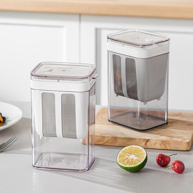 Yoğurt Süzme Kabı Süzme Yoğurt Yapma Aparatı Çelik Filtreli Evde Peynir Yoğurt Yapma Aparatı 2200 ML - Görsel 1