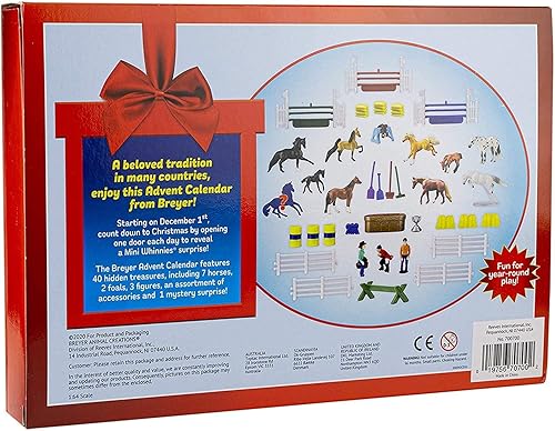 Miniatura 3 de Colección festiva de caballos Breyer 2021  Calendario navideño de Adviento  Modelo #700700