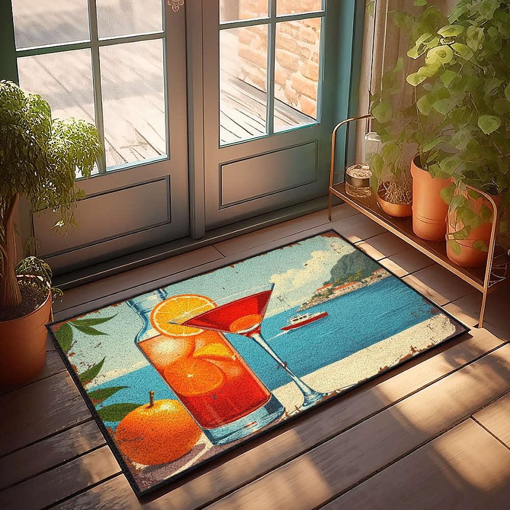Tapis de cuisine absorbant et paillasson lavable automne 65x90