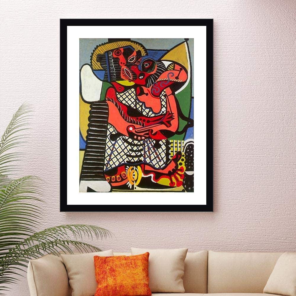 Amazon｜ピカソ絵画カラフル要約ライン絵画ピカソキャンバス