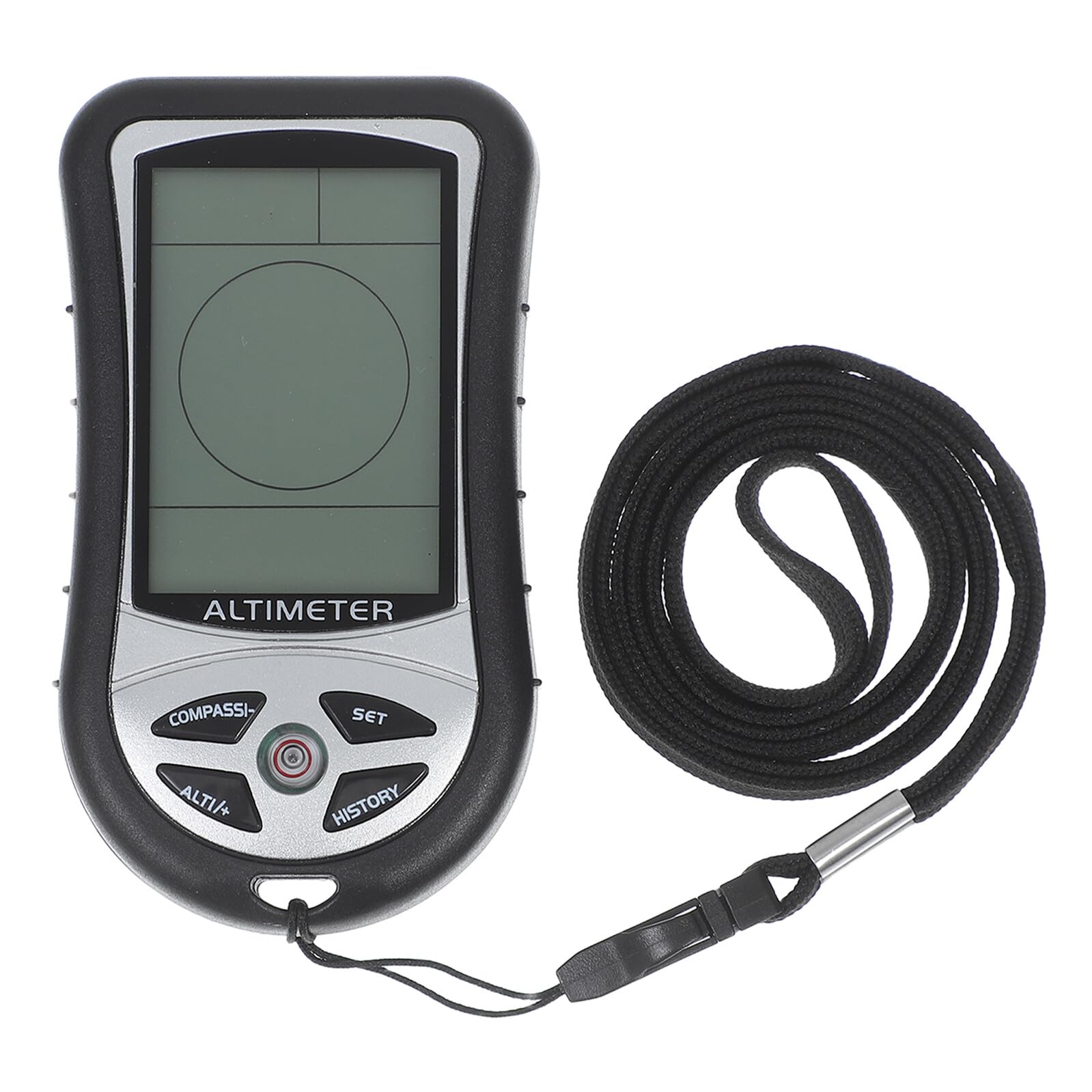 Healeved Digitales Barometer und Kompass Tragbares Outdoor Messgerät aus Kunststoff Präziser Höhenmesser für Wandern und Bergsteigen Schwarz Multifunktional