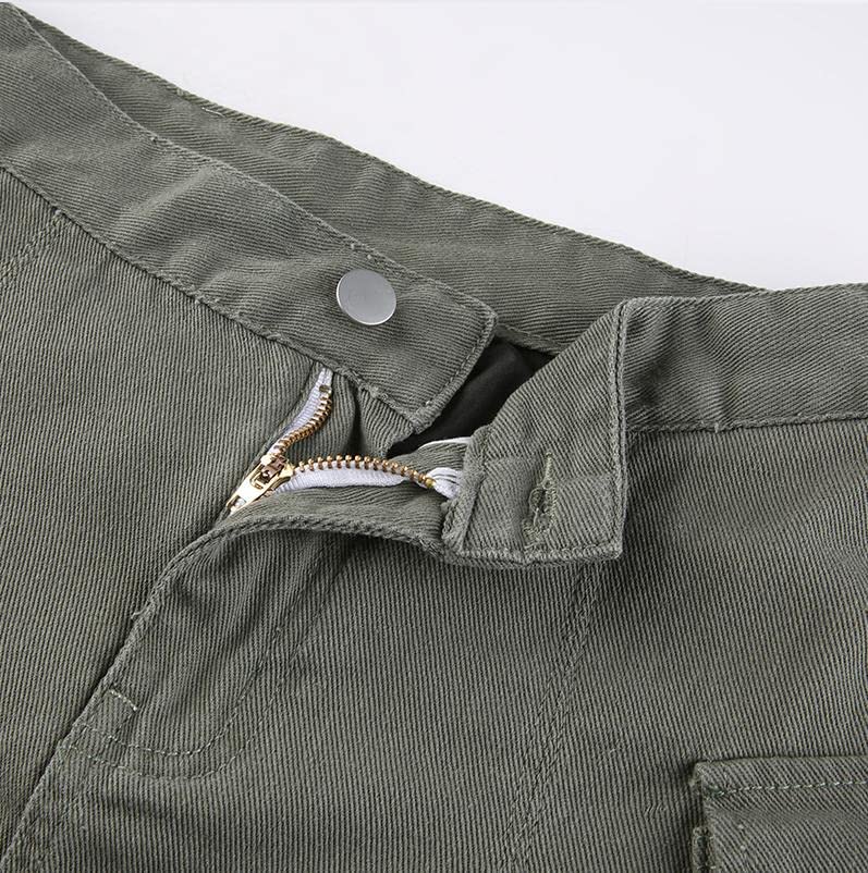 Mini jupe cargo haute taille avec poches pratiques M