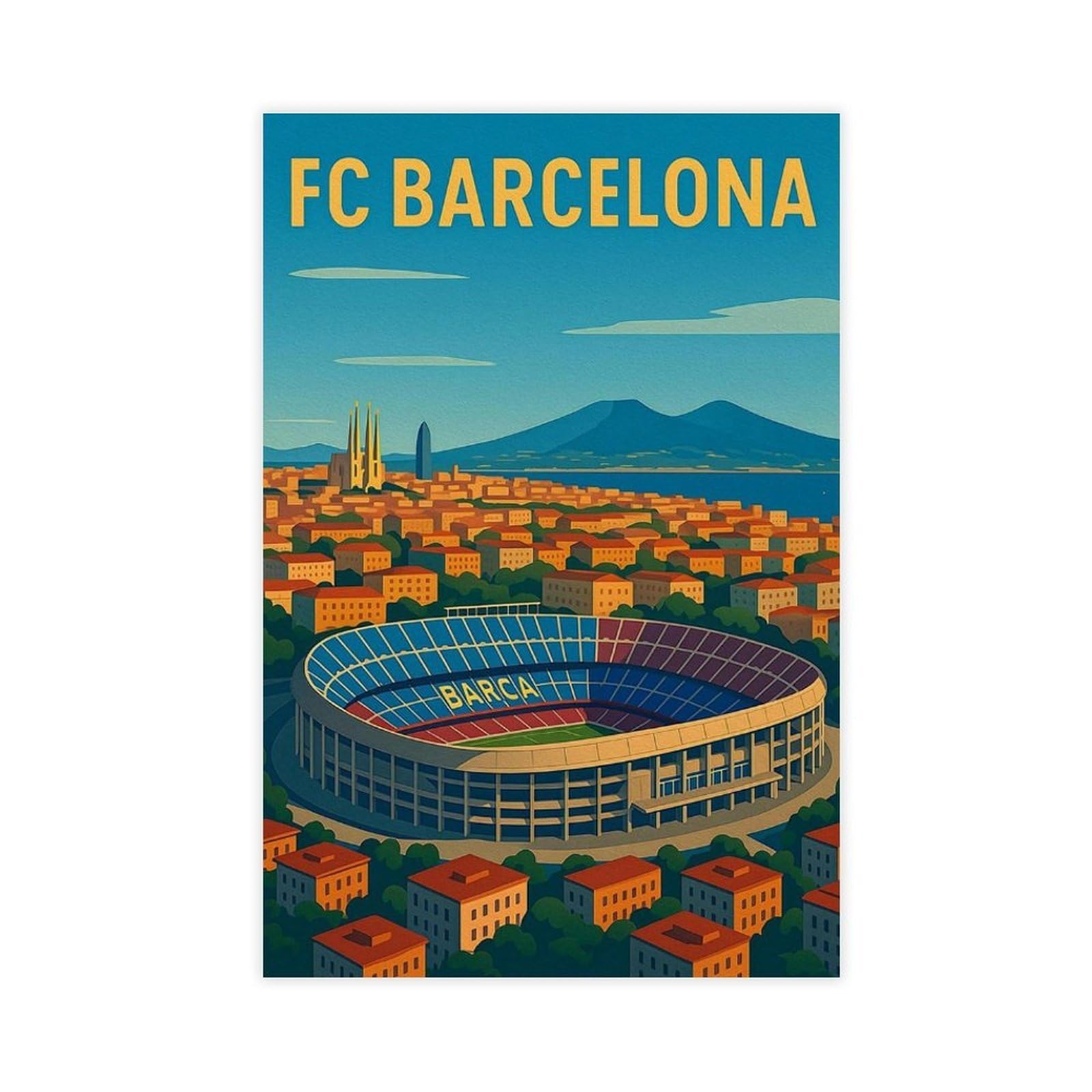 Bareronor Camp Nou Stadium Poster Canvas Poster for Bedroom Decor Gift