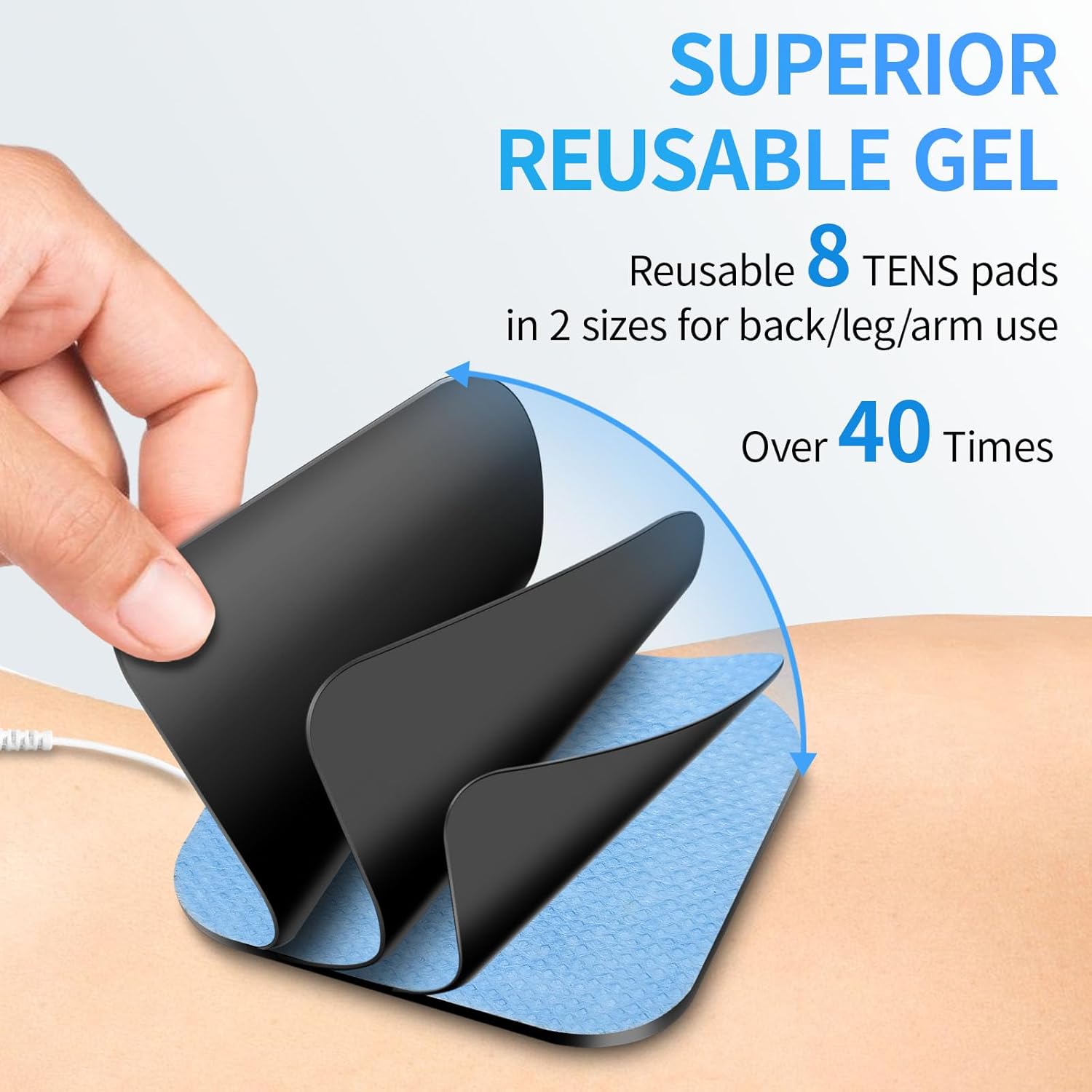 TENS Unit Muscle Stimulator, 3-in-1 28 Modes TENS EMS Massage Machine, Dual Channel with 8 Electrodes and Storage Bag, Portable Pain Relief Machine for Back, Neck, and Muscle Recovery - Image 7