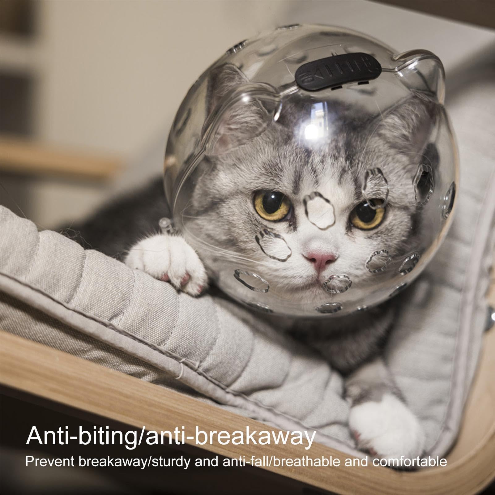 Cat Bubble Schnauze - Cat Ear Bubble Schnauze, Cat Grooming Head Cover | Anti Bite Cat Schnauze, Katzenzubehör, Katzenbäder Rasierschnauze, Atmungsaktiver Komfort, Katzenpflege-Werkzeug