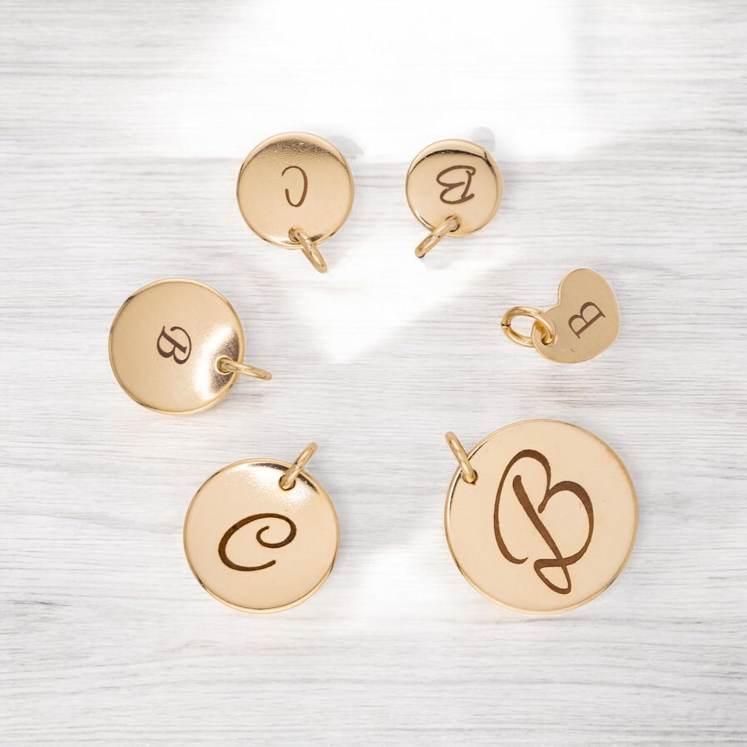 Circle Disc Earrings, Brush Hammered Satin Disk Coin Earrings Jewelry .925 Sterling Silver, 14K Gold Filled or 14K Rose Gold Filled - Image 5