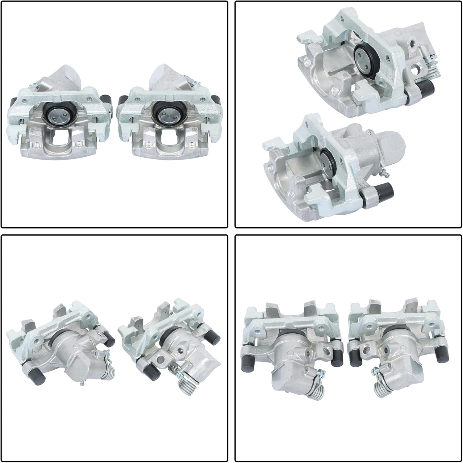 GXYWADY 2Pcs Rear Left and Right Disc Brake Caliper with Bracket Replacement for Model 3 C30 C70 S40 V50 2004-2011