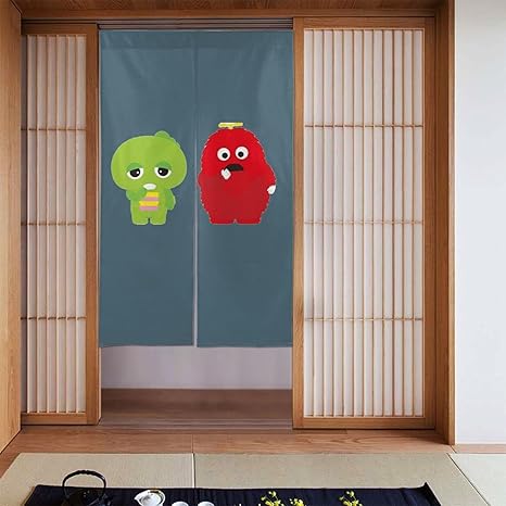 Amazon ガチャピン 1 人気 のれん 遮光 ドアカーテン おしゃれ 暖簾 和風 和室 飾り 玄関 キッチン リビング 小窓用 インテリア プライベート空間 入り口カーテン 四季兼用カーテン のれん オンライン通販