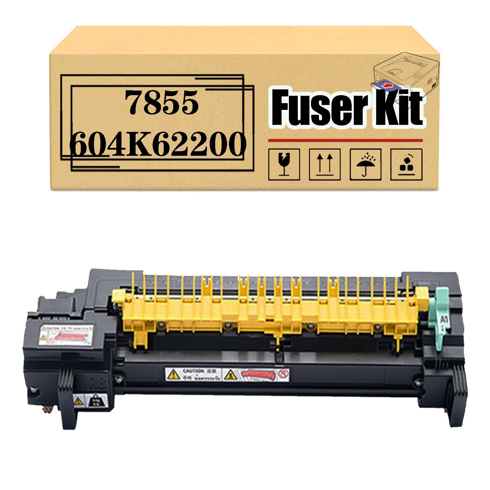LISTWA Replacement for 7855 604K62200 Fuser Kit Compatible for Xerox 7525 7530 7535 7830 7835 Printers - 250K 110V Black*1