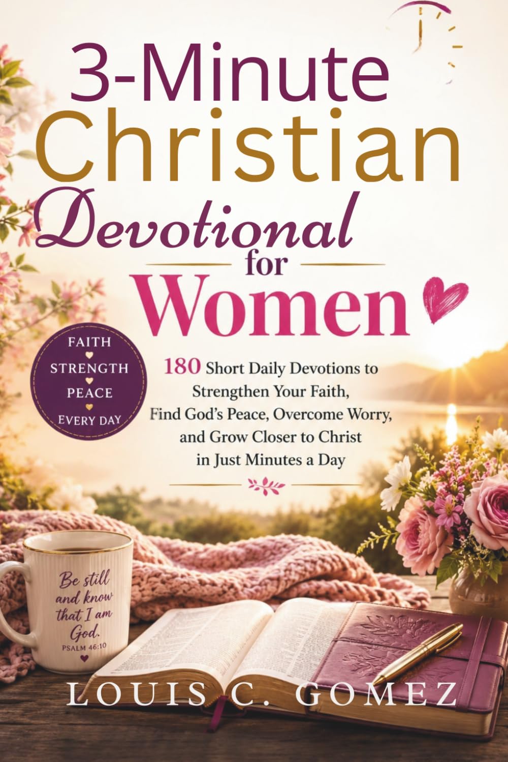 3-Minute Christian Devotional for Women: 180 Short Daily Devotions to Strengthen Your Faith, Find God's Peace, Overcome Worry, and Grow Closer to Christ in Just Minutes a Day