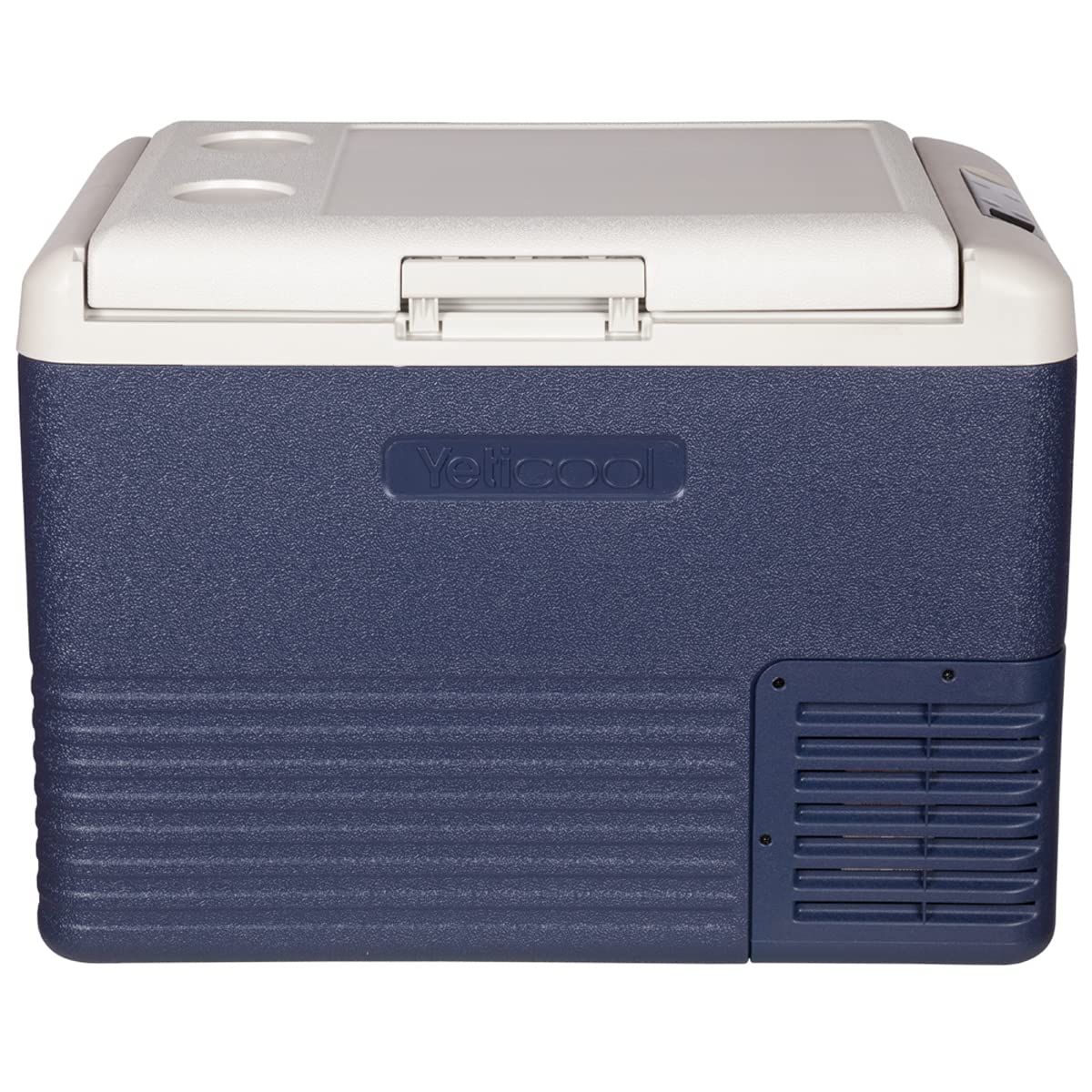 YetiCool LX40 BLUE Elektrische Kompressor-Kühlbox, App Steuerung per Bluetooth, 12/24 V und 230 V, mit USB Anschluss für Auto, LKW, Boot, 37 Liter