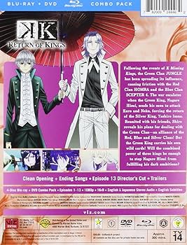 Amazon.com: K Return of Kings (ComboPack/BD/DVD) [Blu-ray