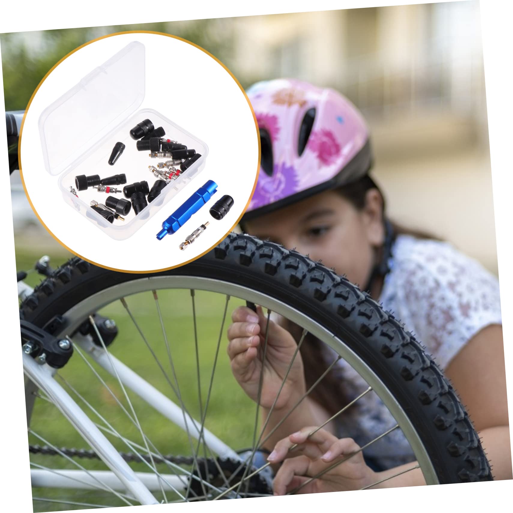 UPKOCH Ventiladapter Auto Ventilkernwerkzeug Ändern Luft Entfernung reifenventil Adapter Fahrradventil Adapter Set Fahrrad Reparatur Werkzeug Radstamm Aluminiumlegierung Black