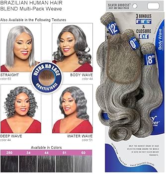 Amazon.com : Foxy Silver - Weave (Just One Body Wave) Brazilian