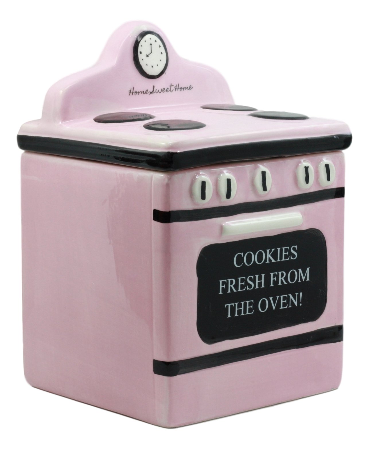 Vintage Pink Oven Cookie Jar - Ceramic Kitchen Decor -2