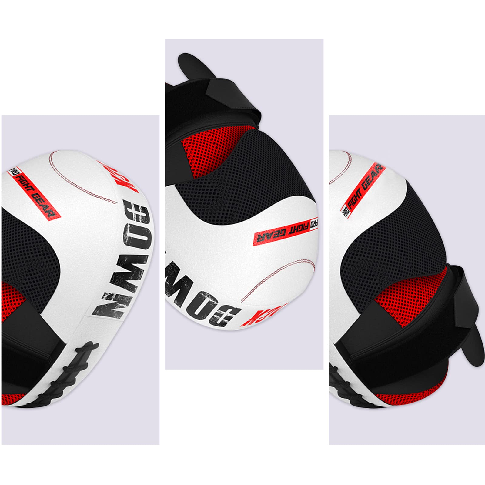 AQF Pattes d'ours Boxe Coussinets et Mitaines de Frappes en Cuir Rex, Boxe Gant de Boxe, Cible Kick Boxing Pads, Mitaines Entraînement de MMA, Muay Thai, Combat & Taekwondo