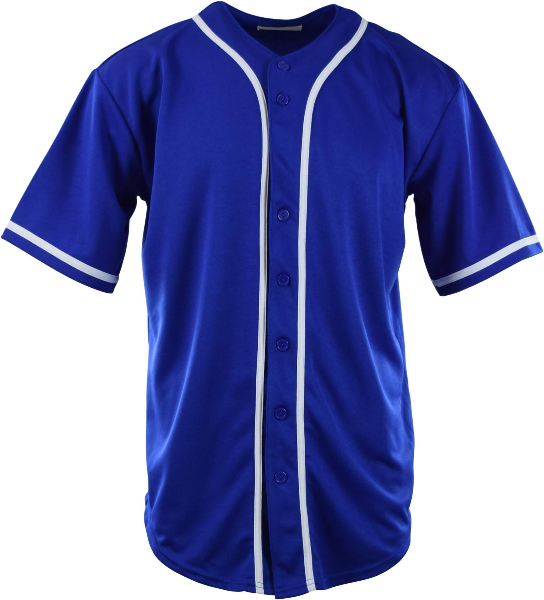 Mens Plain Solid Color Baseball Jersey
