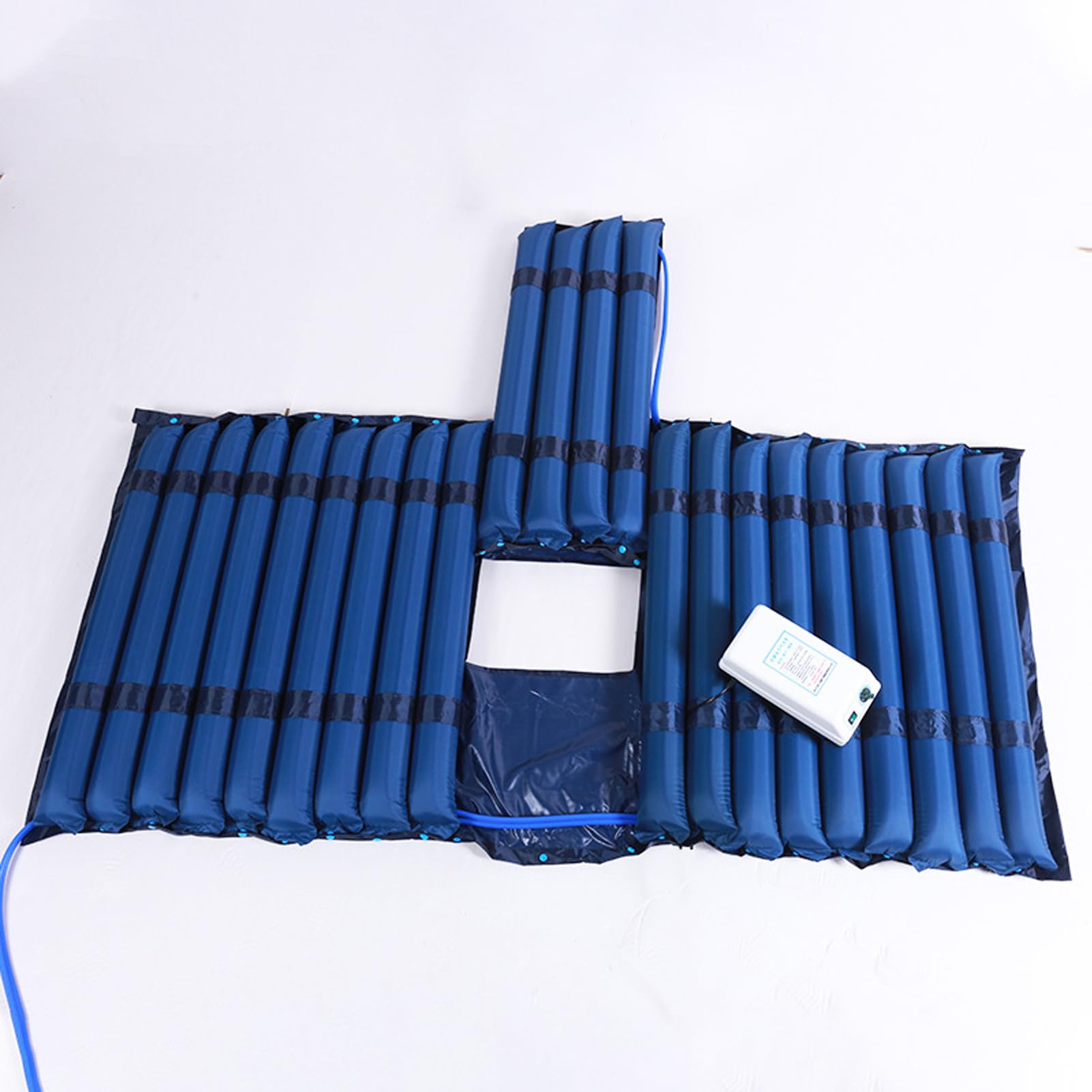 Materasso Antidecubito Gonfiabile con Compressore Regolabile,materasso antidecubito 22 Celle ad Aria Alternata Antidecubito con Regolazione per anziani per letto singolo (A)