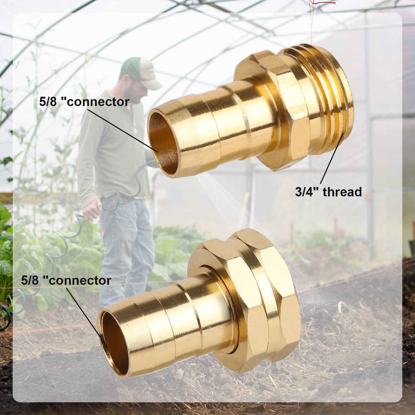 Per Coppia Maschio E Femmina Tubo Da Giardino Morsetto Mender - Foto 7