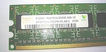 Hynix 512MB DDR2 PC2-5300U 667MHz 240-Pin HYMP564U64CP8-Y5 AB-C at