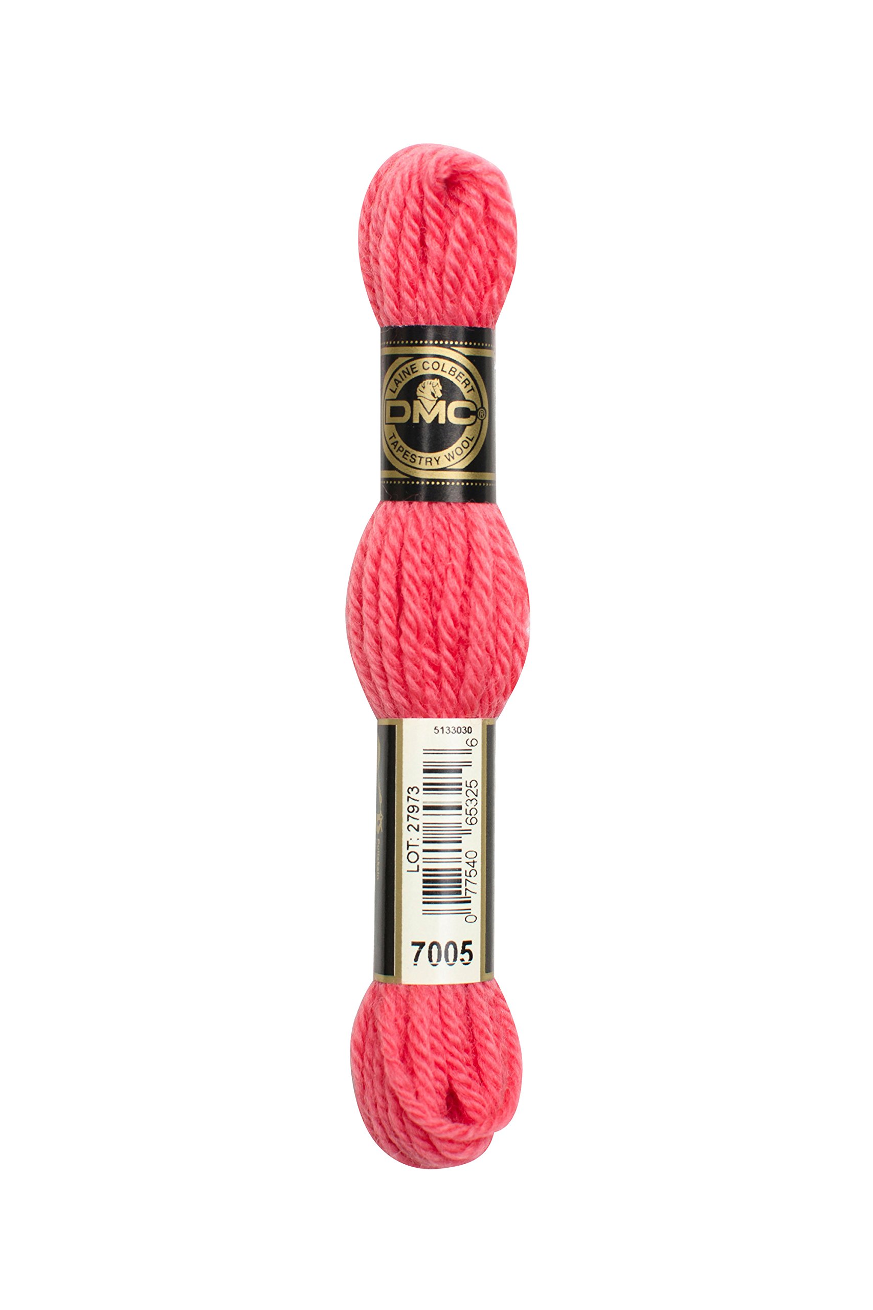 Dmc Dark Pink 486-7005 Tapestry And Embroidery Wool, 8.8-Yard,