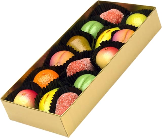 Premium Marzipan Shaped Fruits Gift Box | Traditional Hand-Finished Marzipan Shapes | Real Almonds | Christmas | Mother's Day | Fathers Day | Easter | Birthday Gift Box | (150g)