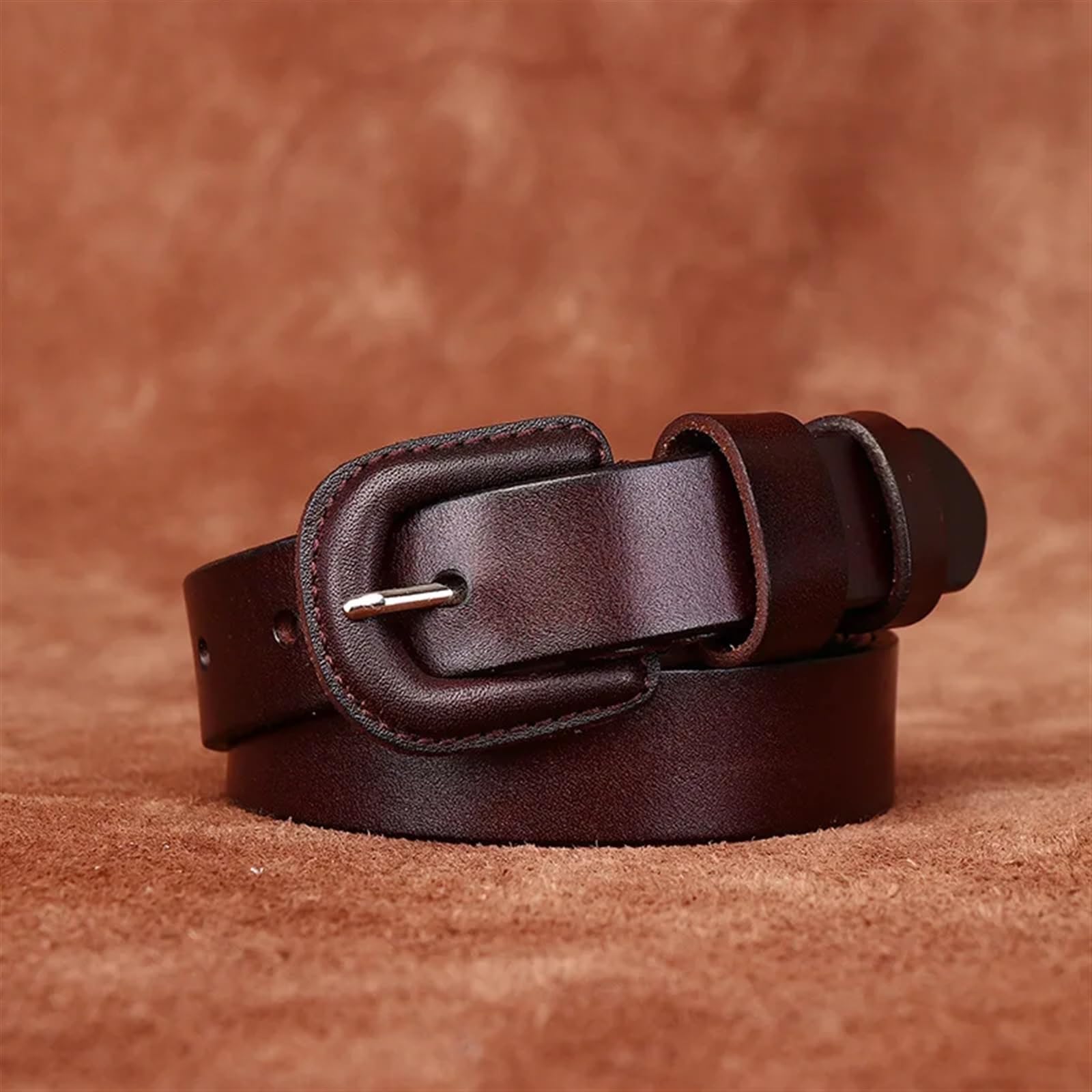 Ceintures pour homme Ceinture 2.3cm Vintage couche supérieure en peau de vache dames cuir véritable Jeans décontractés ceinture femmes