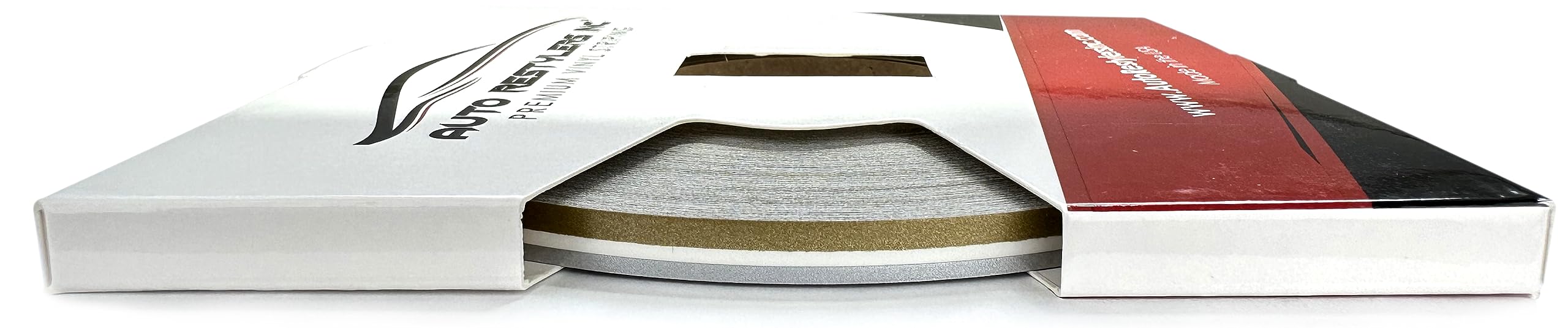 3M 4/16" x 150' 2-Color Automotive Vinyl Pinstriping Tape (Satin Gold Metallic/Silver Metallic)