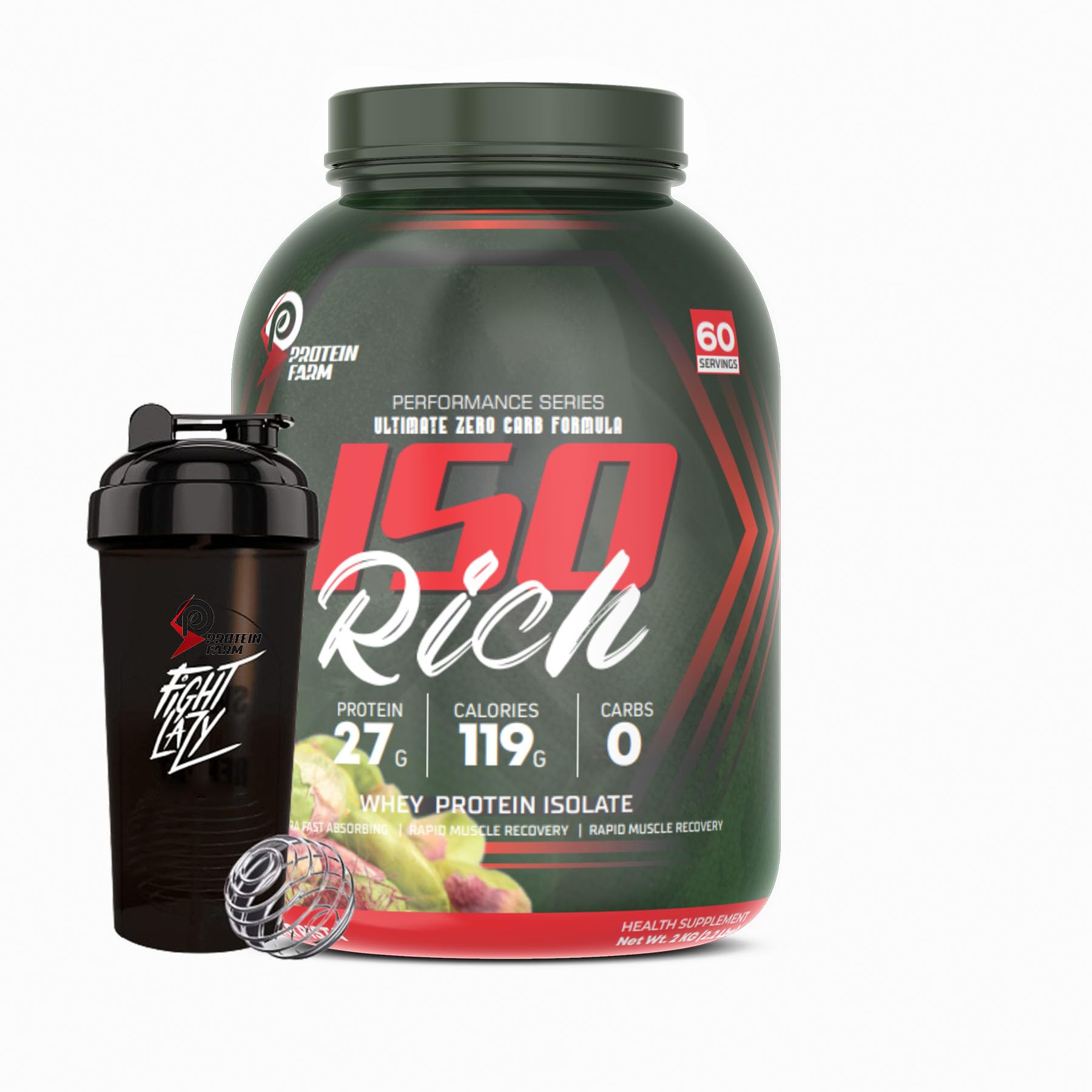 Proteinfarm ISO RICH 100% Protein Isolate/KESAR PISTA / 2KG / 60 Servings In Pack/Bcaa for Quick Muscle Recovery / 27G Protein per scoop/Essential Vitamins,Minerals,For All Gender (B0DBM11782) Amazon Price History, Amazon Price Tracker