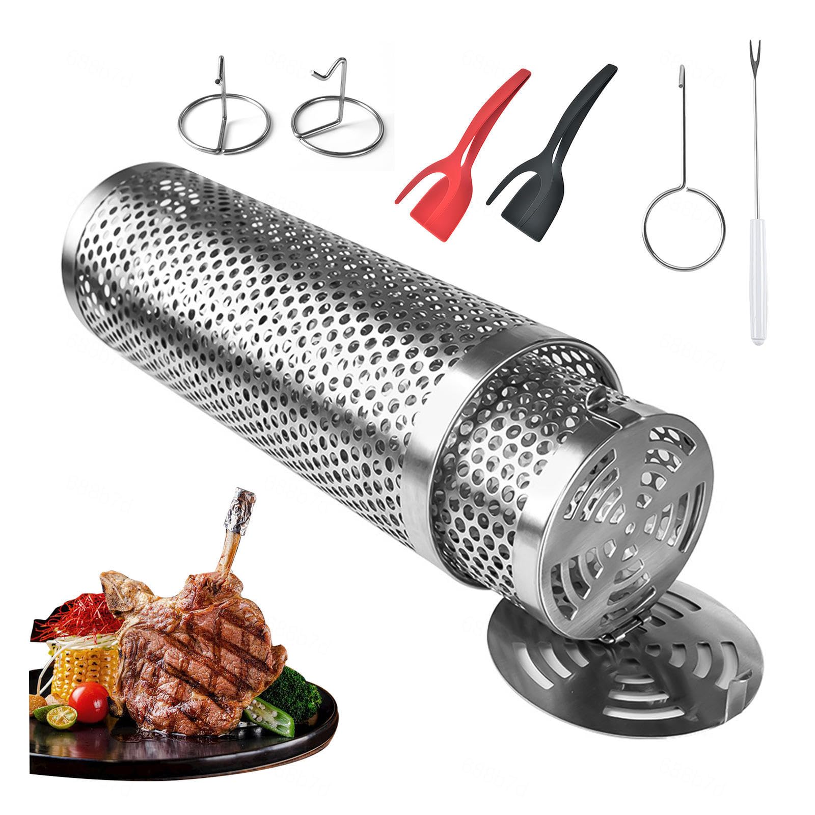 Kosz Grillowy Ze Stali Nierdzewnej, Stal Nierdzewna Odwróć Grilla, Na Frytki, Ryby, Krewetki, NiezbęDniki Kempingowe,Style2