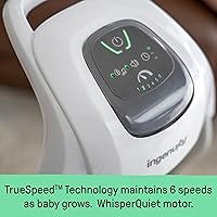 Vista 22 de Ingenuity 2-in-1 SimpleComfort Lightweight Compact 6-Speed Multi-Direction Baby Swing & Rocker, Vibrations & Nature Sounds, 0-9 Months 6-20 lbs