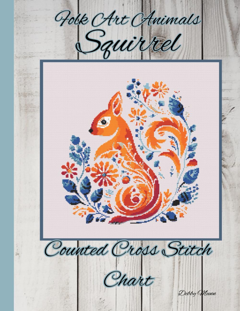 Folk Art Animals - Squirrel: Counted Cross Stitch Chart