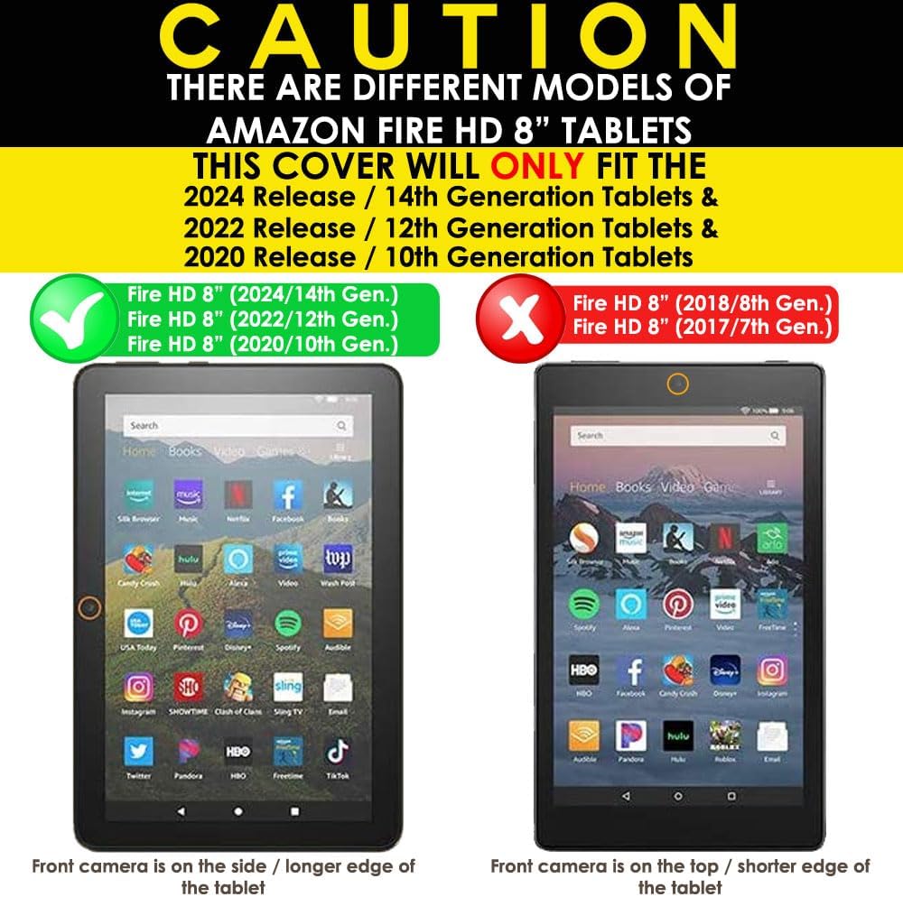 TECHGEAR Anti-Glare Screen Protector for All New Amazon Fire HD 8" / HD 8" Plus Tablets (2020 / 10th Generation) - MATTE GLASS Edition Tempered Glass Screen Protector Cover [2.5D] [9H] [Anti-Scratch] image 2