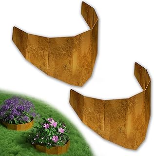 Decoroca Corten Steel Hillside Planter - Innovative & Durable Terrace-Style Planters for Slope Gardening - Prevent Soil Erosion, Beautify Hillsides & Landscapes (40" W x 18" H/Set of 2)