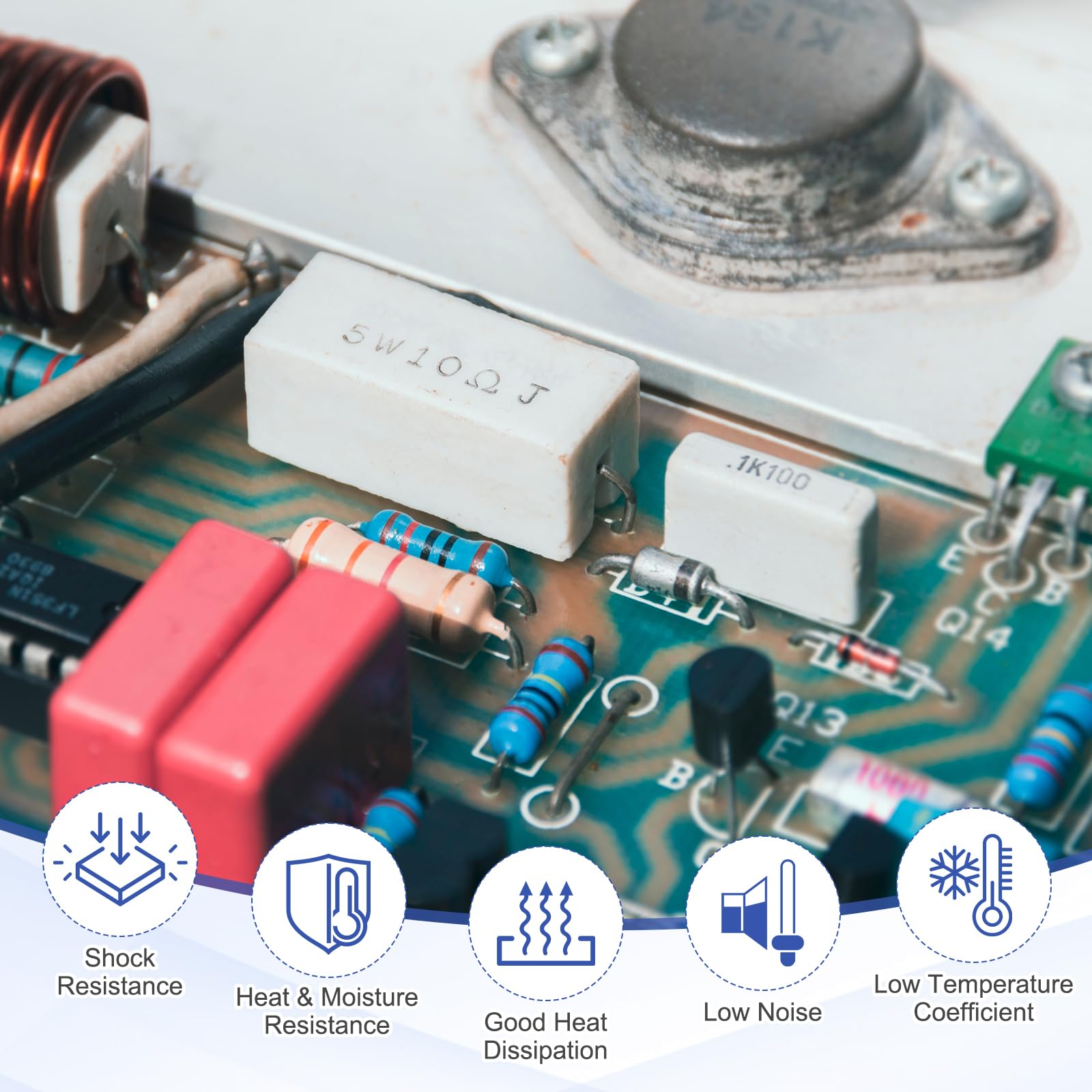 150 Ohm Widerstand 120 Stück – 1/4W, 1% Toleranz, Metallschicht – Für DIY & Elektronik-Reparaturen