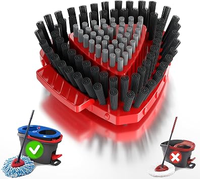 Spin Mop Replacement Scrub Brush Heads for O-Cedar RinseClean 2-Tank