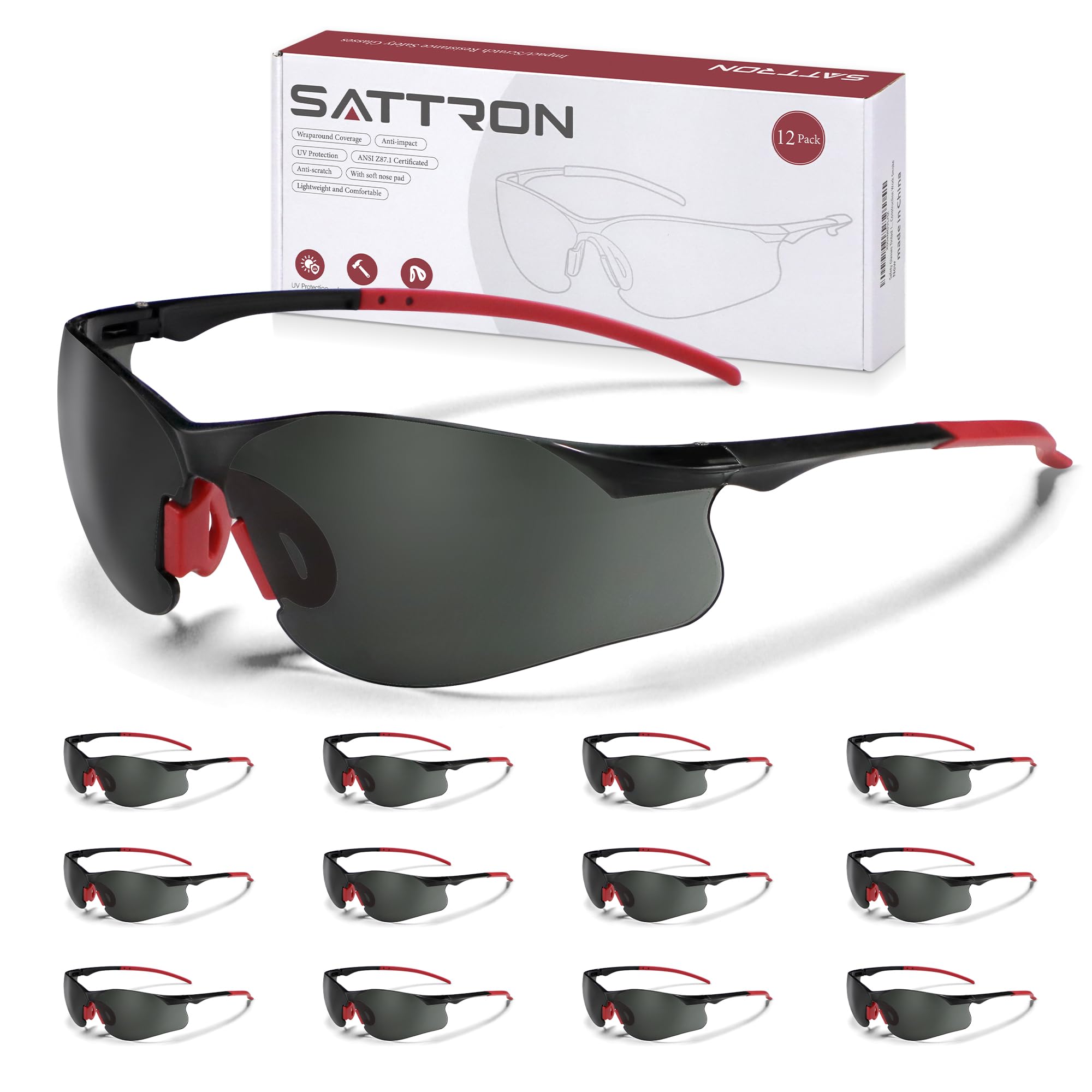 Clear Safety Glasses 3 Pack, Protective Eyewear UV Protection ANSI Z87.1, Safety Goggles Scratch & Impact Resistant, Eye Protection with Nose Pads for Men & Women Construction, Shooting, Lab Work — Amazon image 8