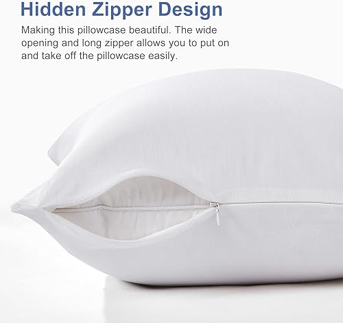 Miniatura 9 de Elegear Fundas de almohada refrescantes para personas que duermen con calor, fundas de almohada refrescantes japonesas Q-Max 0.45, en ambos lados