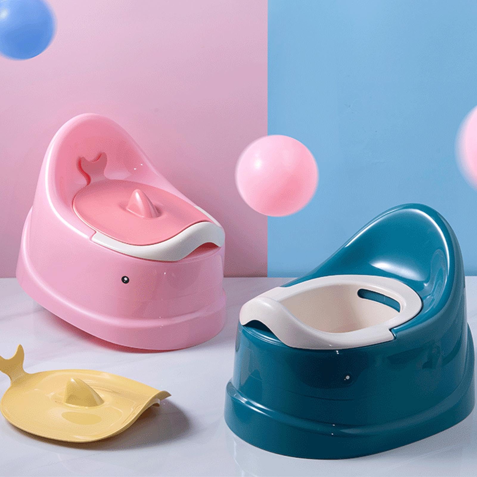 2Pièces Pot Toilette Bébé, Pot De Toilette Pour Bébé, Pot Pour Enfant, Toilette Pliante Pour Enfant, Antidérapant Petit Pot Toilette Bébé, Entraîneur De Toilettes, Siège D'apprentissage De La Propreté