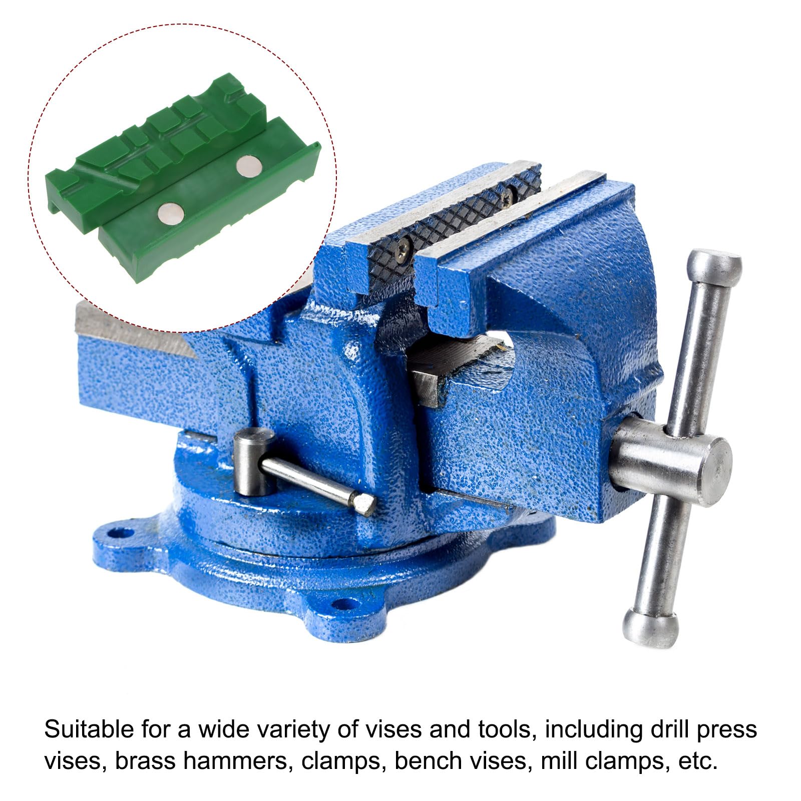 Buy Pair Of Magnetic Soft Pad Jaws Rubber For Metal Vise 4.5Inch Long Pad Bench Vice at Buy Pair Of Magnetic Soft Pad Jaws Rubber For Metal Vise 4.5Inch Long Pad Bench Vice at