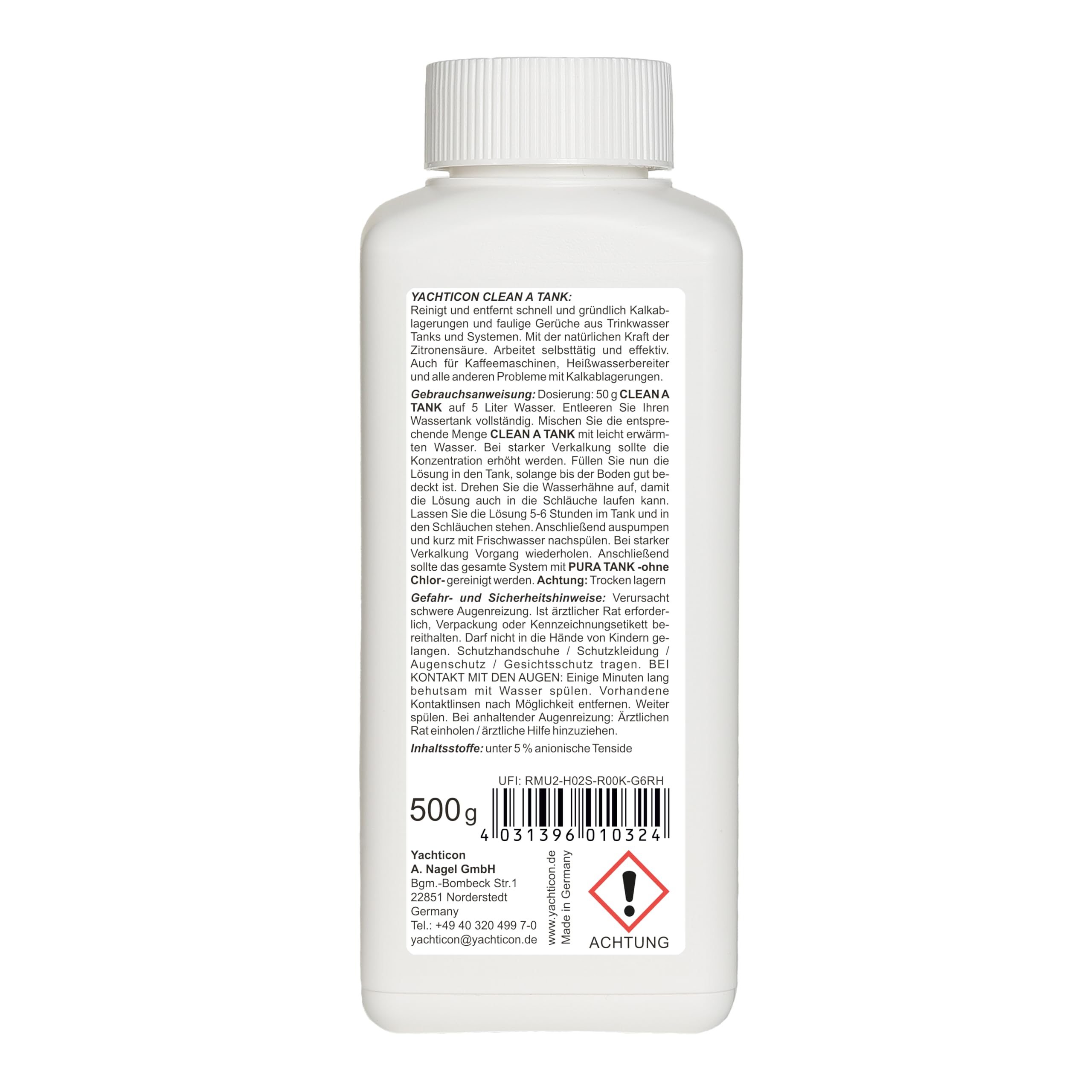 YACHTICON Clean A Tank 500 G