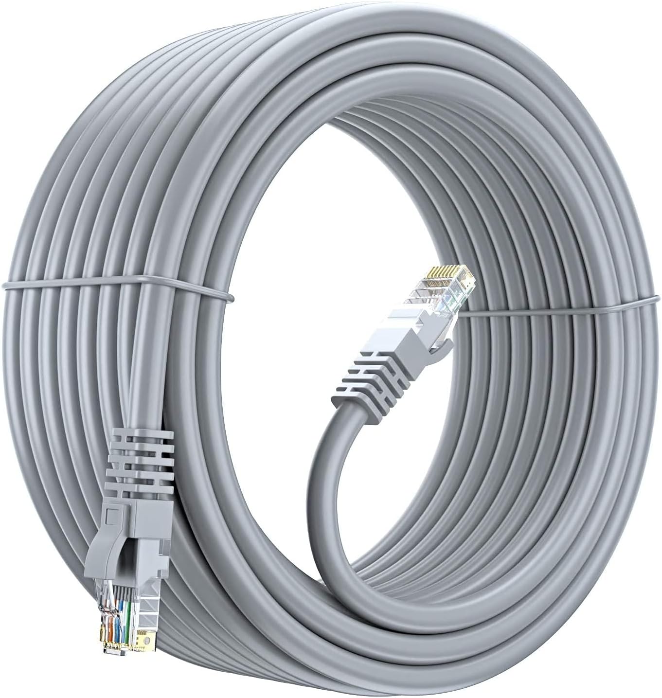 Multi Cable 10m Networking Cat6 Ethernet Cable with RJ-45 Plug - Grey - 10 meter