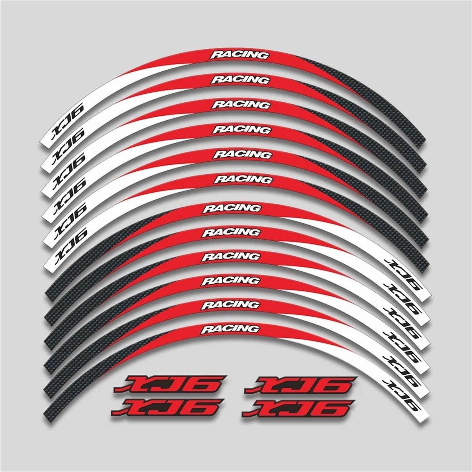 Stickers Motorcycle Stickers Night Reflective Decorative Wheel Rim for Yamaha T MAX500 T-MAX530 XP500 XP530(Style 16)